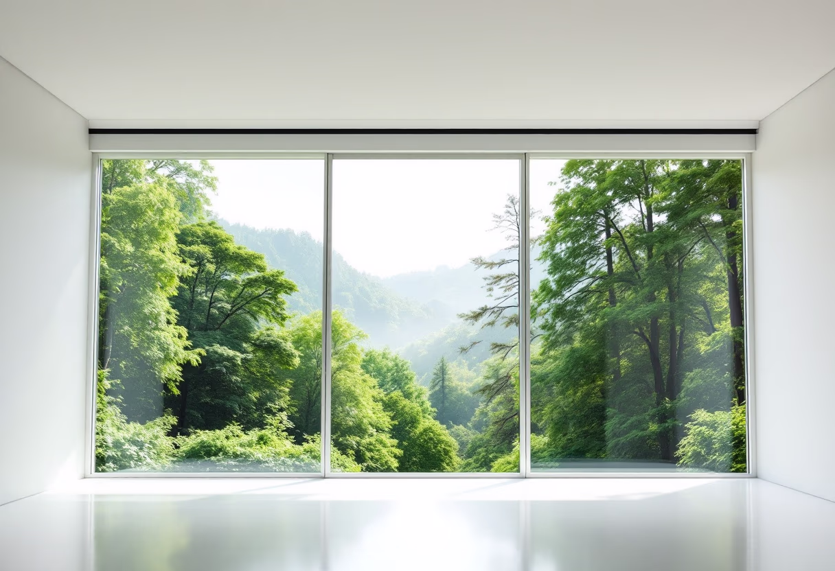[background image] image of a nature scene visible through office windows (for a personal coach & consultant)